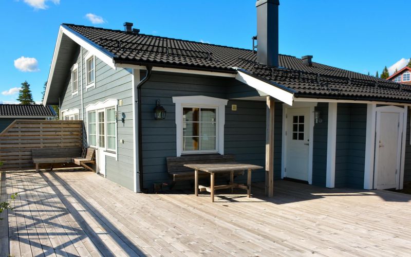 Parhus exteriörbild stugby Älgen i Branäs