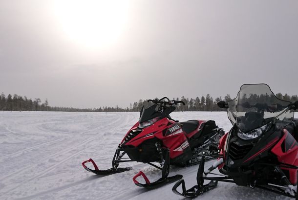 Snöskoterkörning i Branäs ledsystem